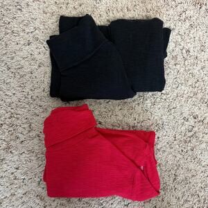 Lot of 2 GAP Sweater Women XL Tall Turtle Neck Ribbed Minimalist Capsule Classic